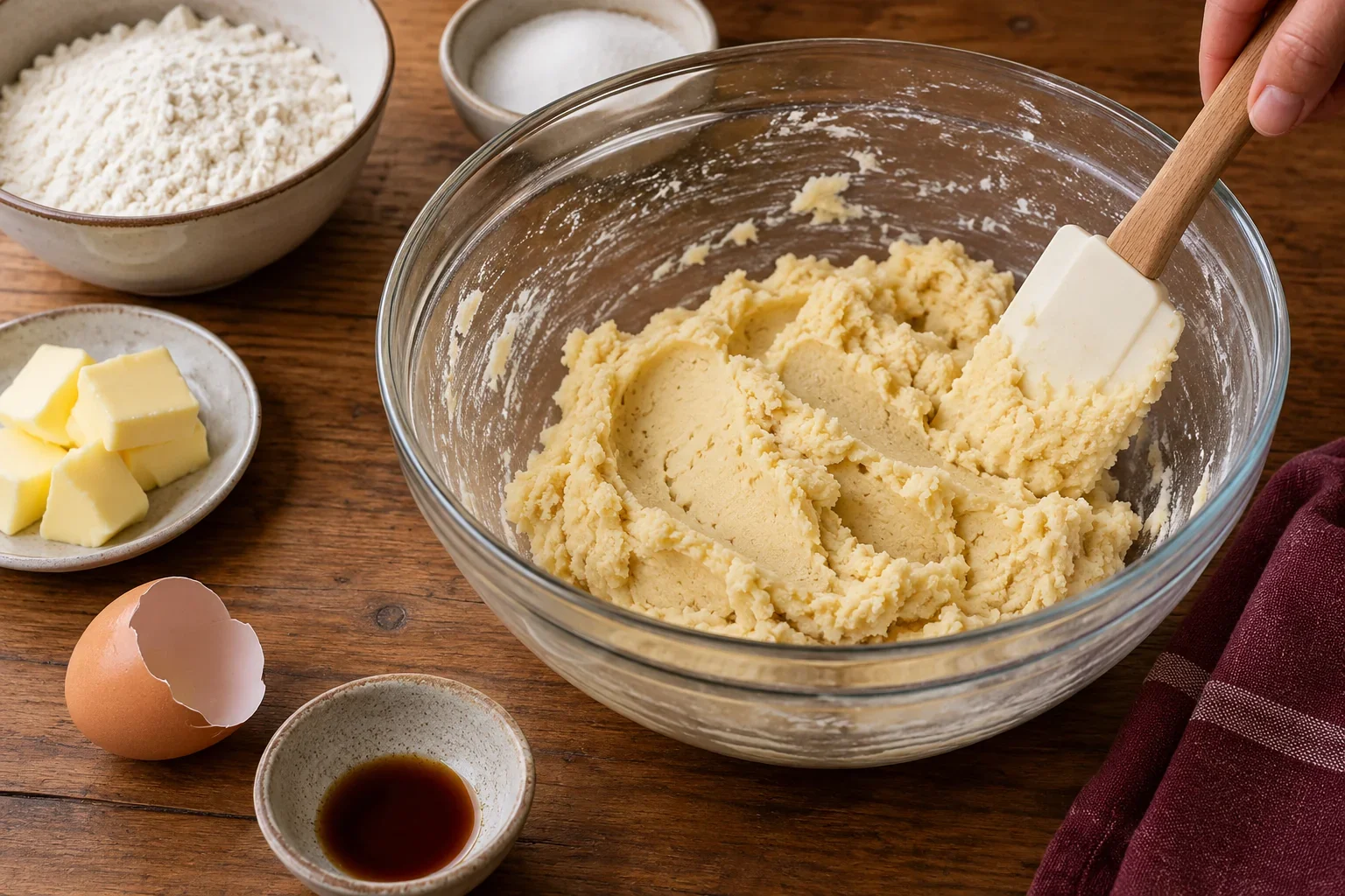 Prepara la masa de galletas dedos de bruja para halloween.