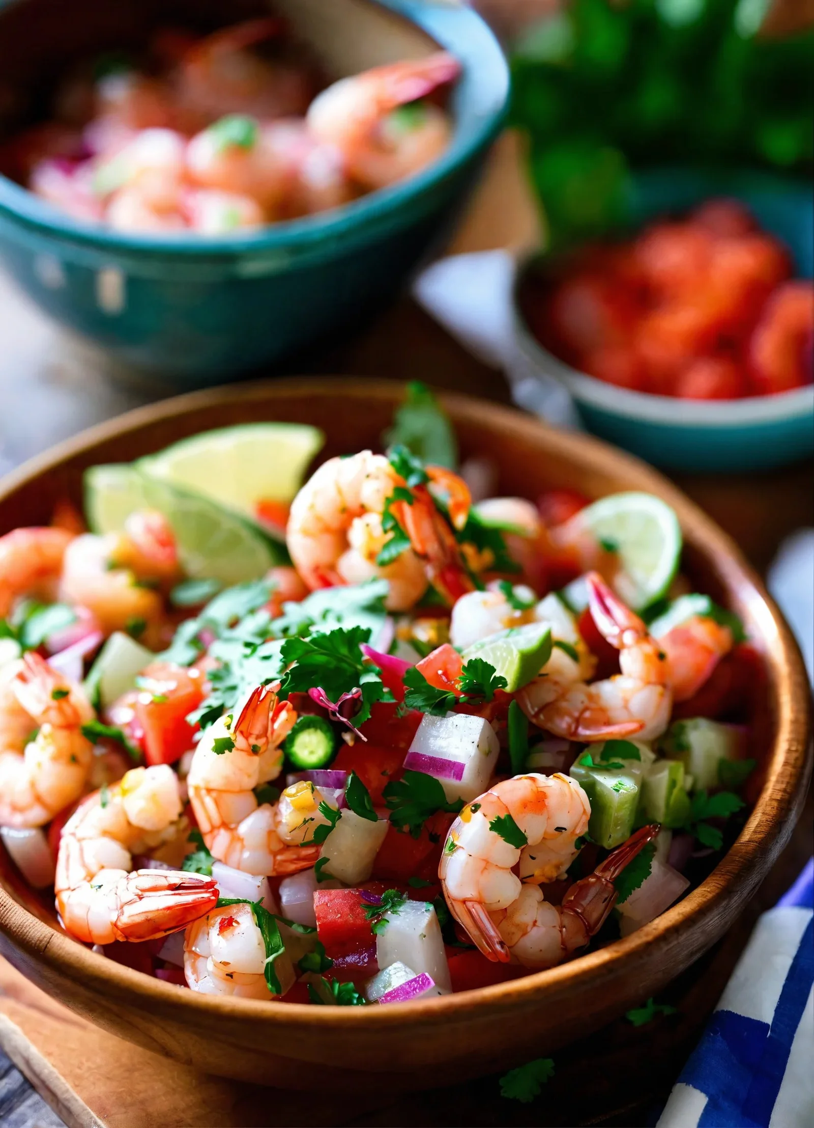Cebiche de camarones / langostinos