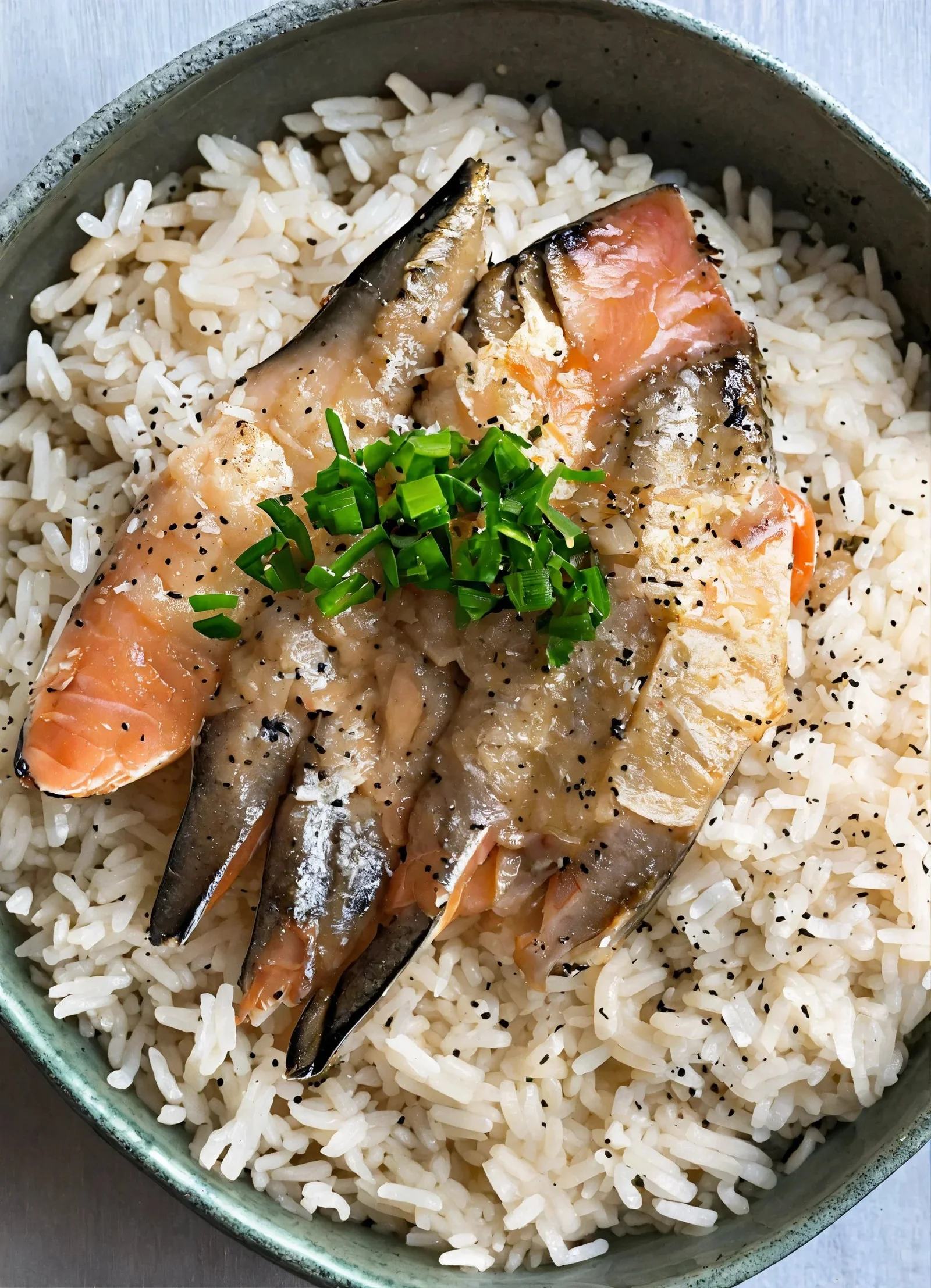 Arroz atollado de toyo ahumado