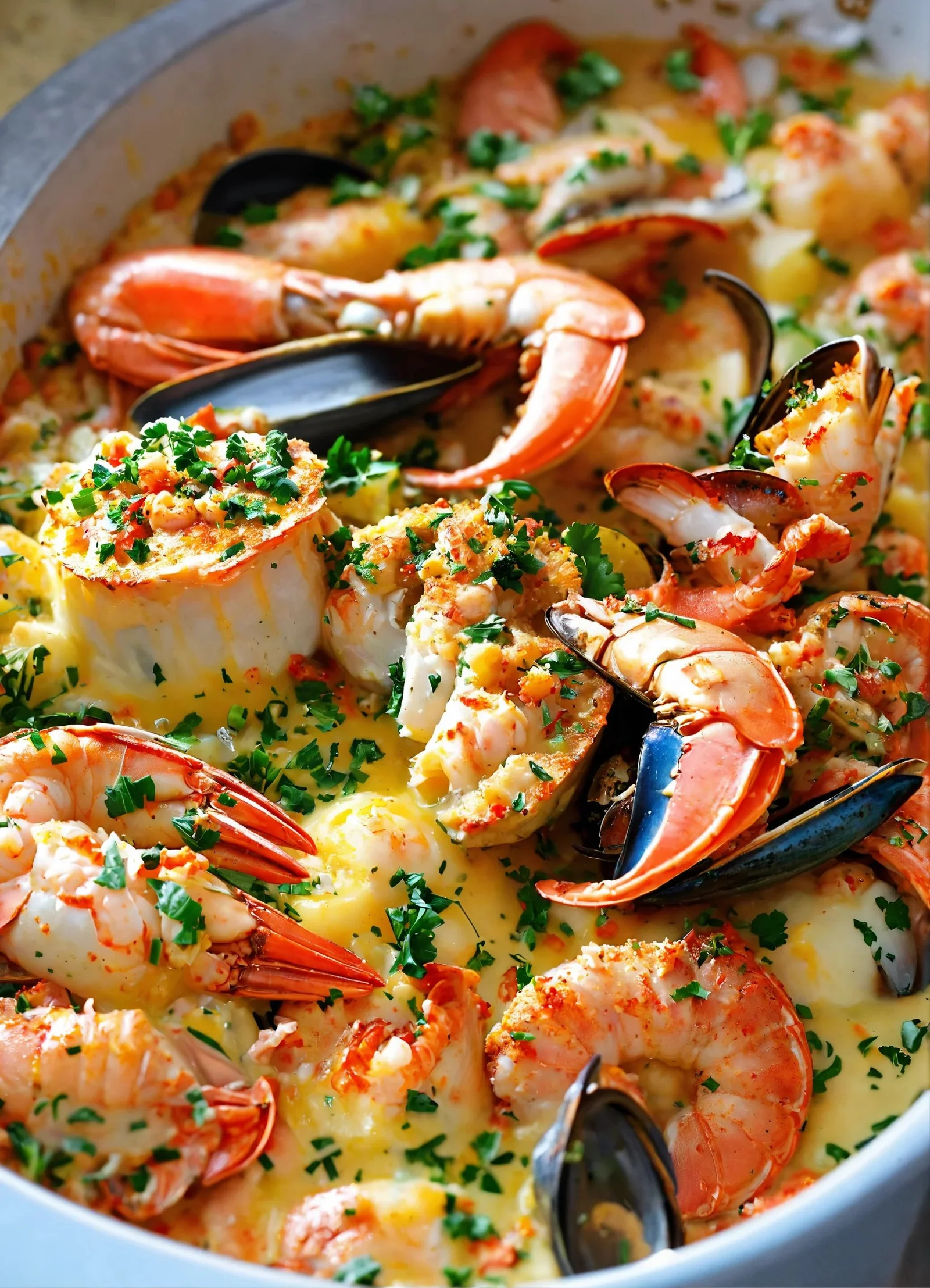 Cazuela de mariscos