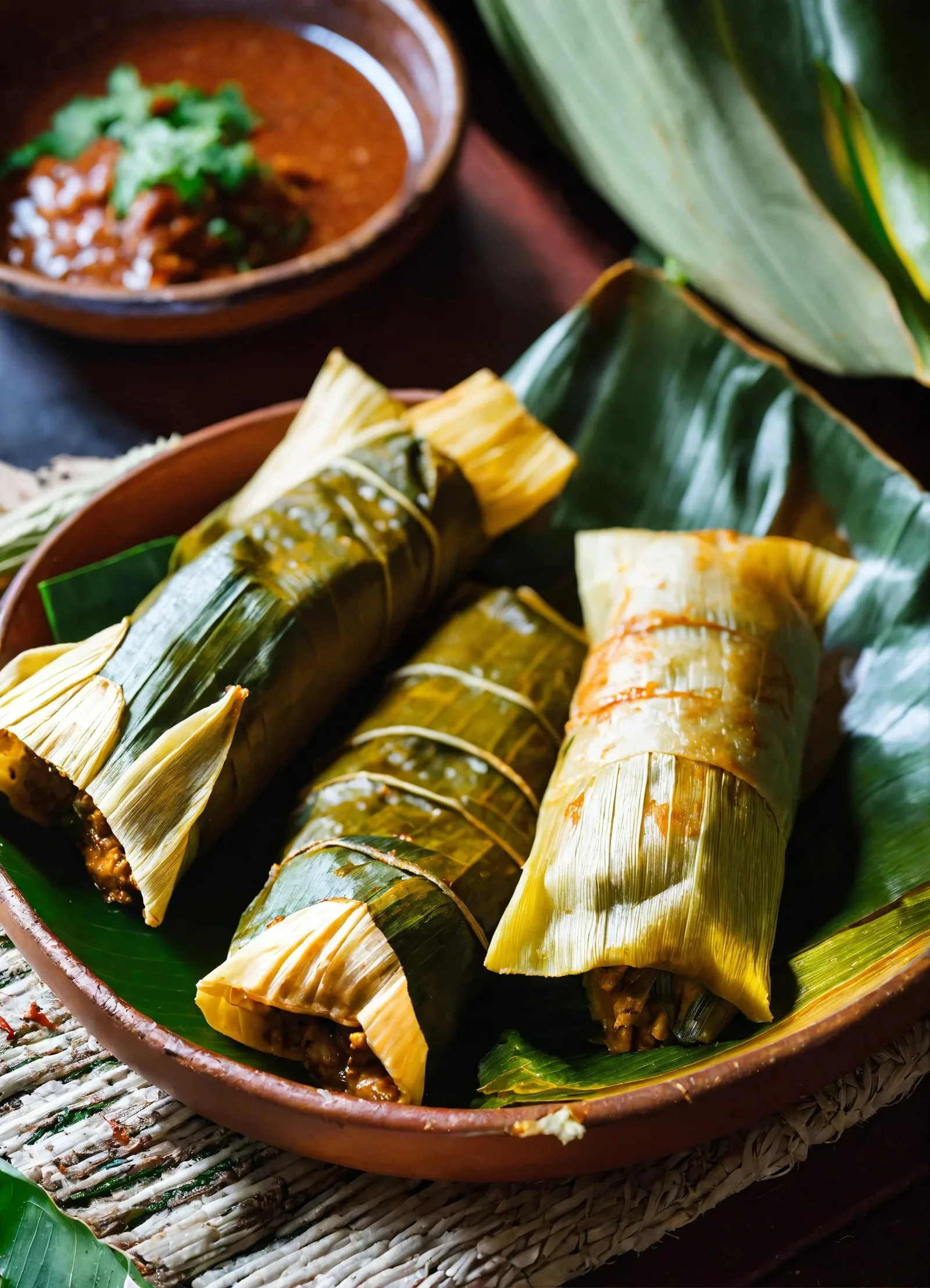 Tamales de cerdo y gallina