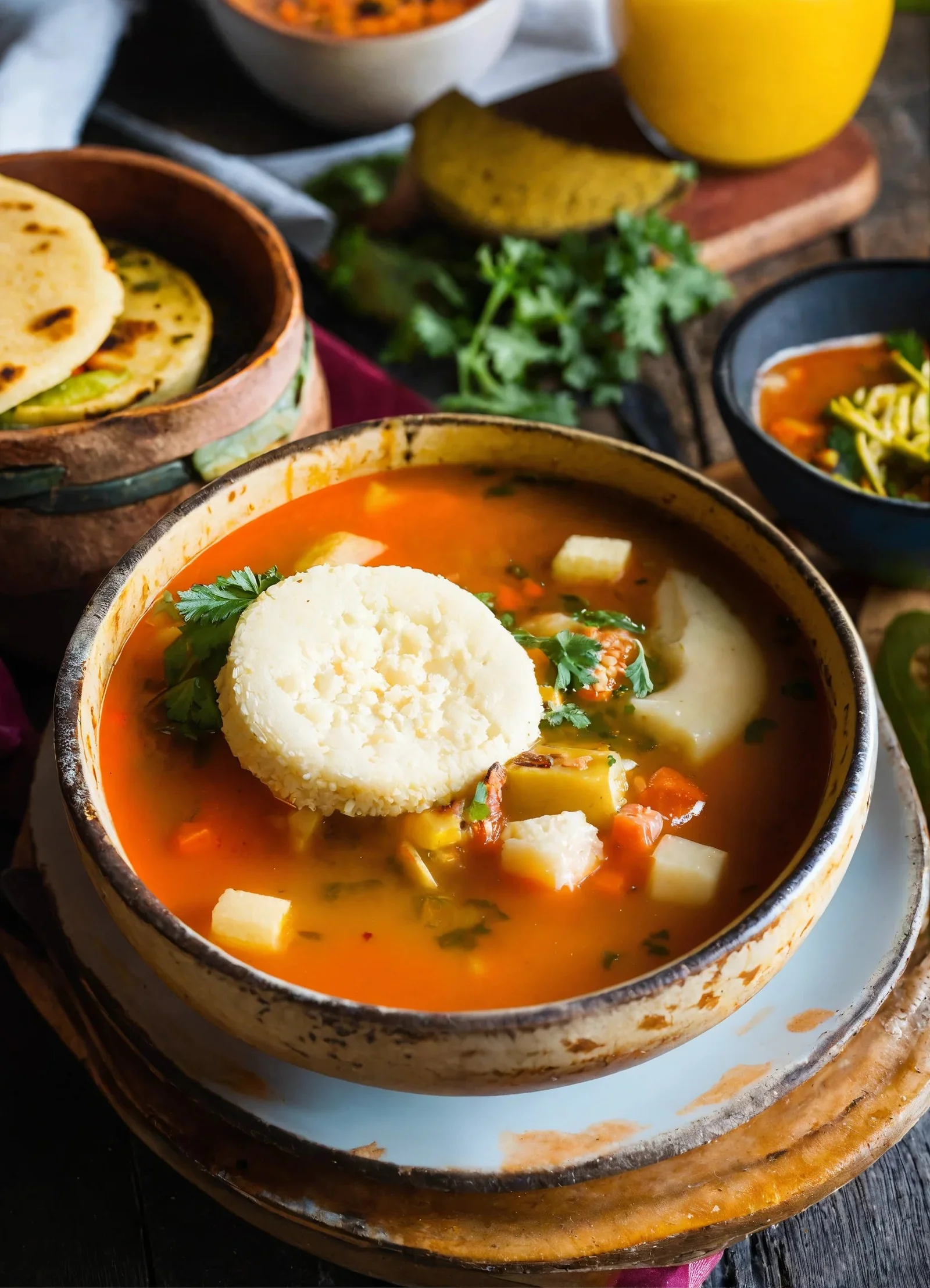 Sopa de arepa