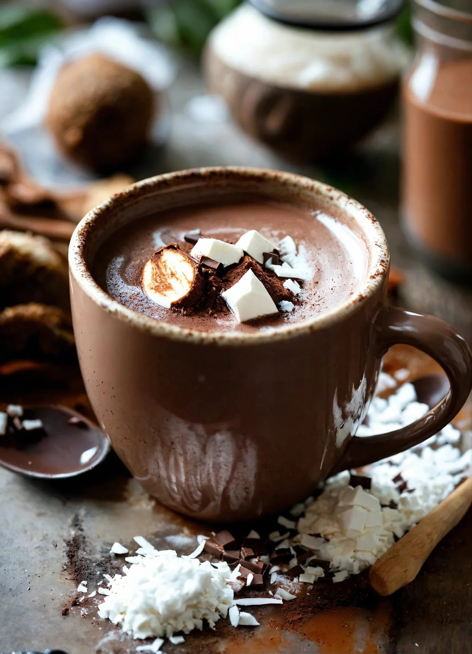 Chocolate con leche de coco