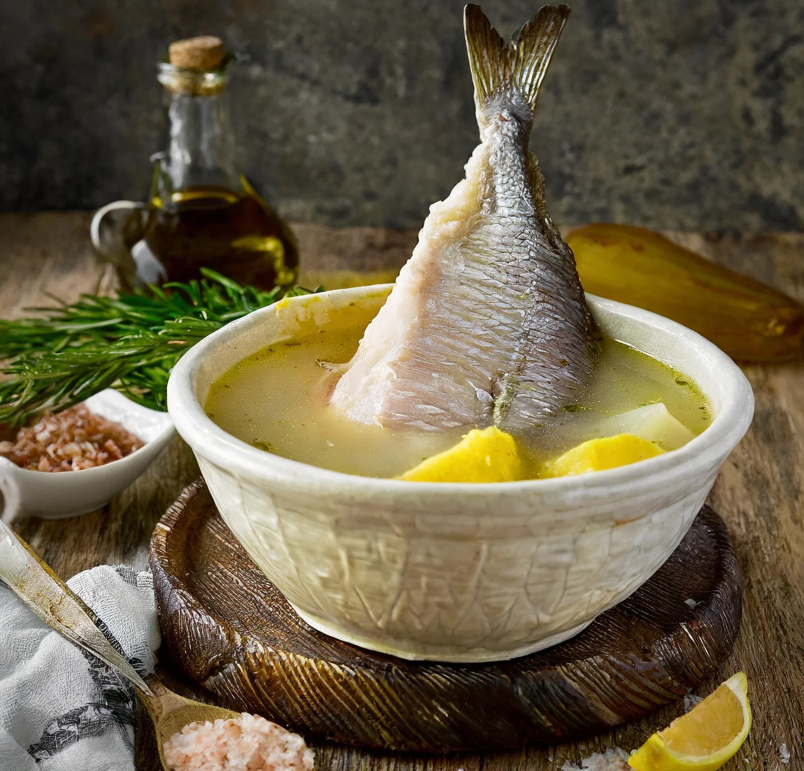 Caldo de Dentón Salpreso