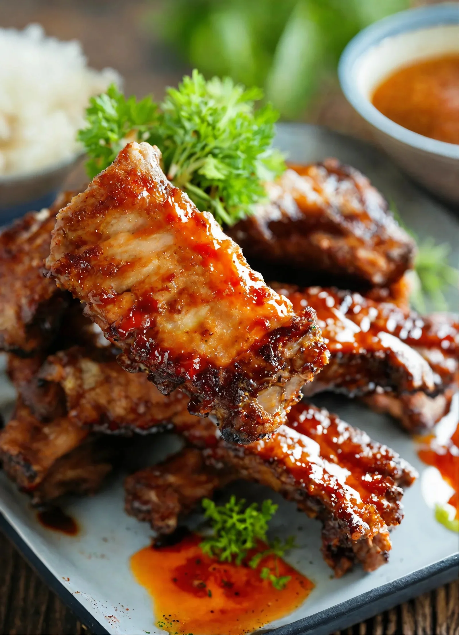 Costillas de cerdo fritas
