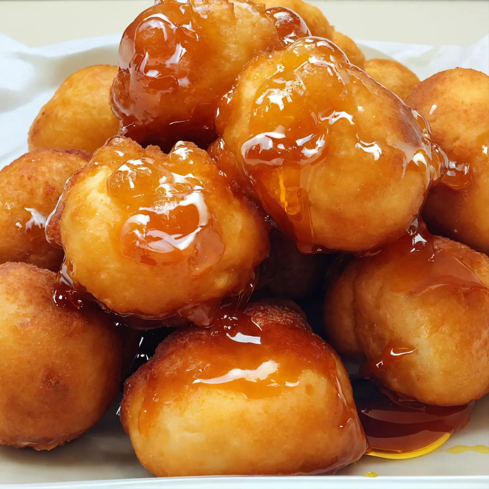 Almojábanas con miel de abejas