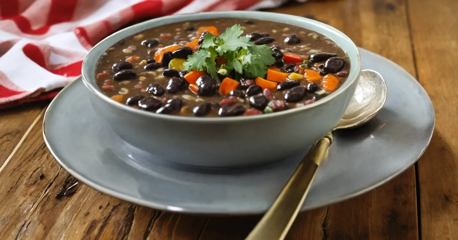 Sopa de fríjol negro