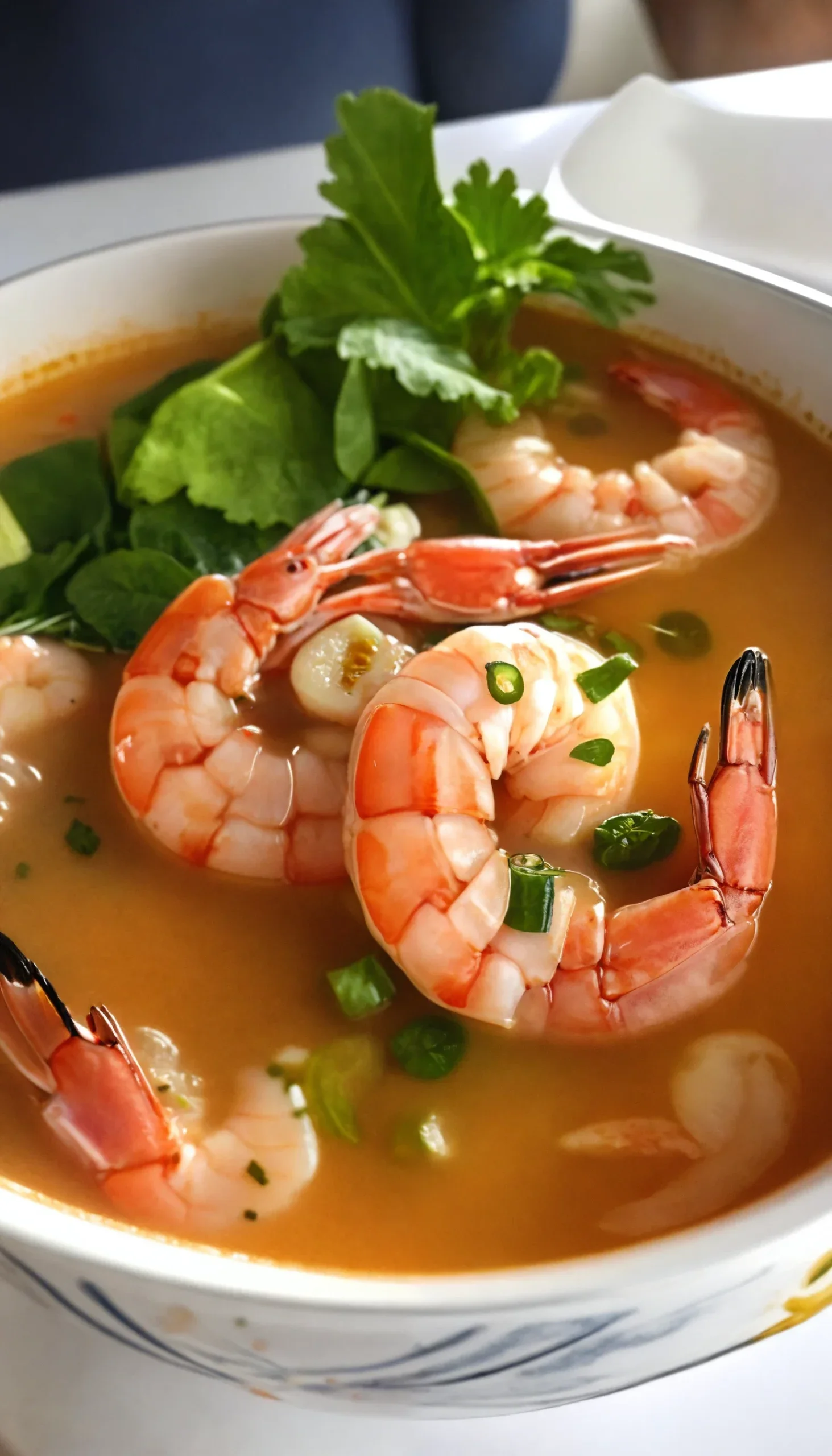 Sopa de camarones