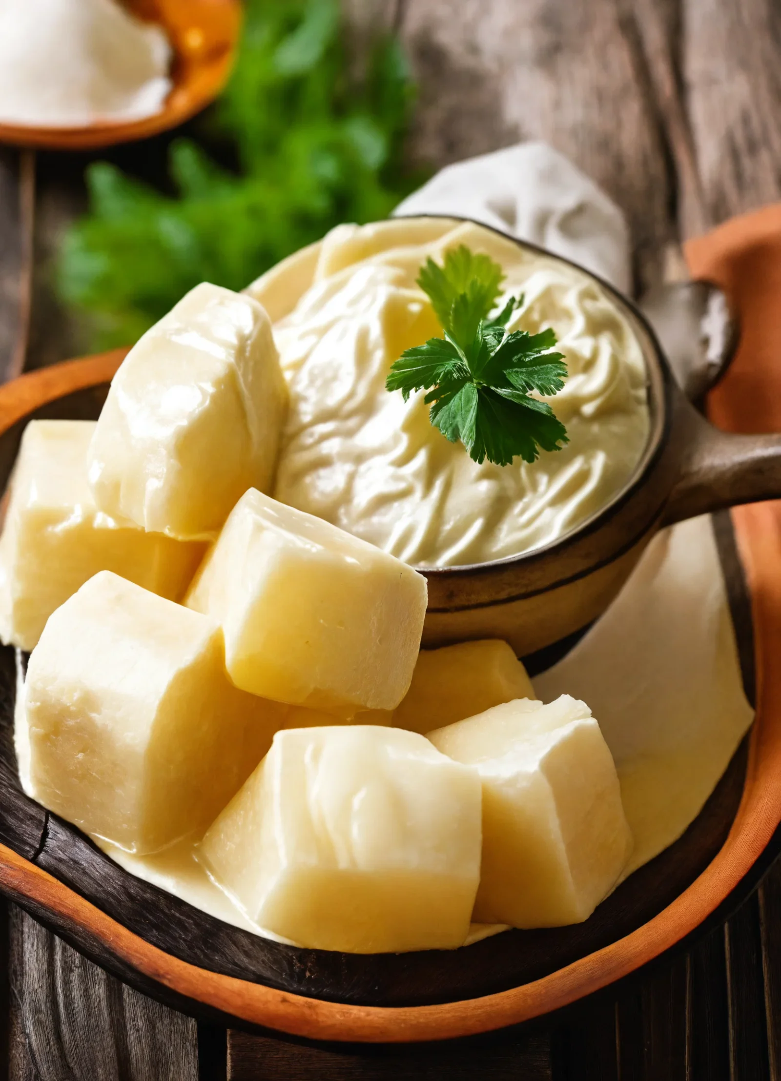 Yuca con suero